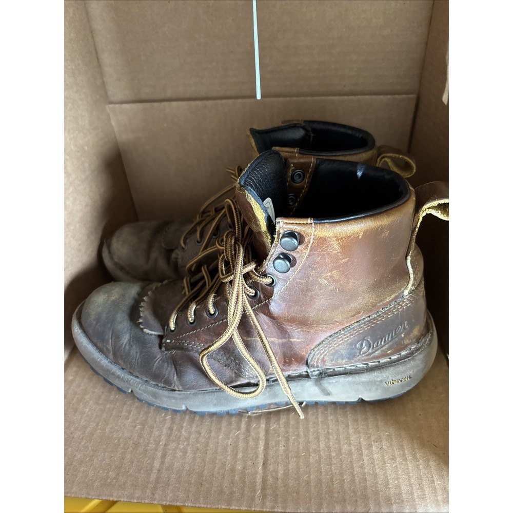 Danner Logger 917 Wood Thrush Boots Women's 7‎ Leather Vibram Sole Blem - Picture 5 of 10